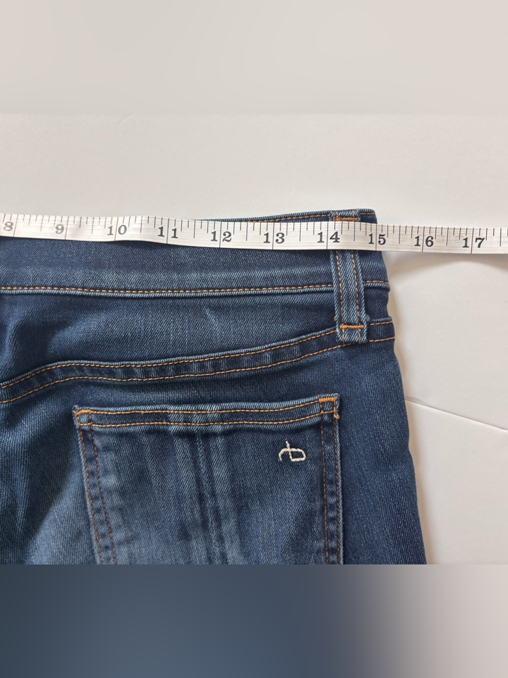 Rag & Bone The Skinny Jeans Size 27 Distressed Dark Wash Stretch Denim - Picture 7 of 8